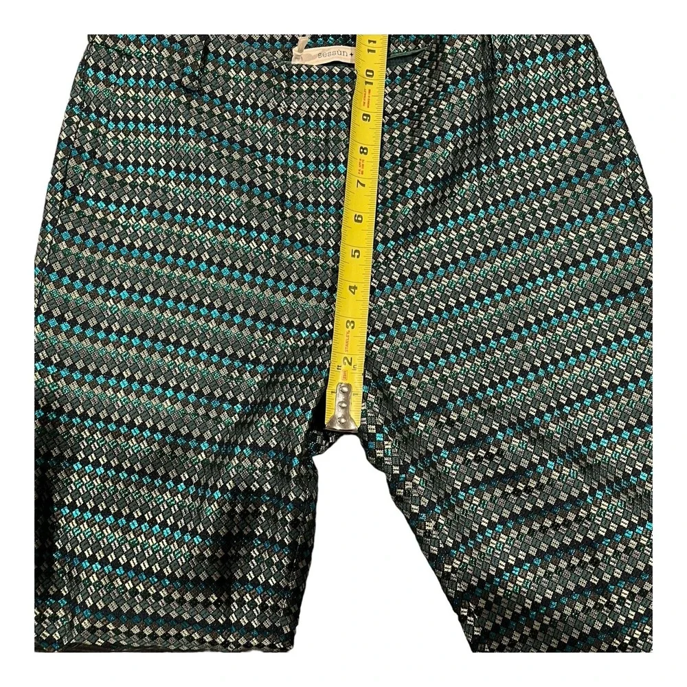 NWT Madewell Sessun Diana Essential‎ Slim Lined Plaid Trousers Size 36